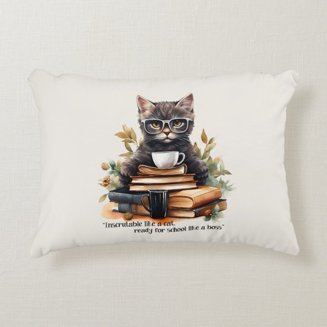 Ready For School Like A Boss Accent Pillow (Front)