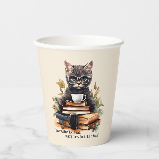 Ready For School Like A Boss Paper Cups (Front)