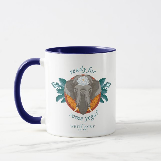 Ready for Some Yoga? - The White Lotus Mug (Left)