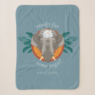 Ready for Some Yoga? - The White Lotus Sherpa Blanket
