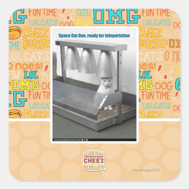 Ready for Teleportation Square Sticker (Front)