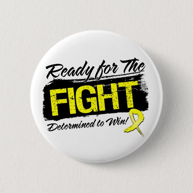 Ready For The Fight Sarcoma Cancer 2 Inch Round Button (Front)
