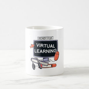 Ready for virtual learning coffee mug