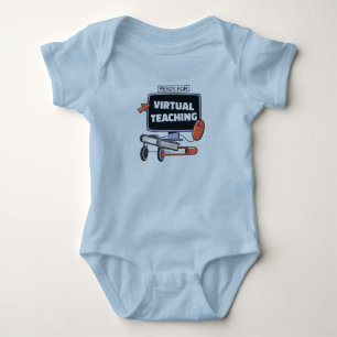 Ready for virtual teaching baby bodysuit