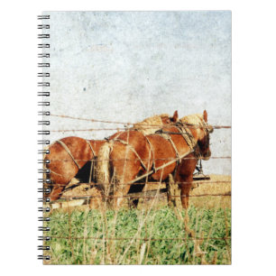 Ready For Work, Two Draught Horses Notebook