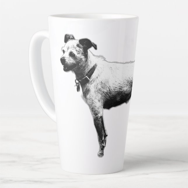 Ready & Friendly Terrier Mix Coffee Mug (Left Angle)