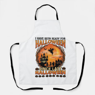 Ready Halloween Since Last Haunted Castle Ghost Ki Apron