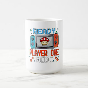 Ready Player One Mode Pixel Art Gaming Shirt Coffee Mug