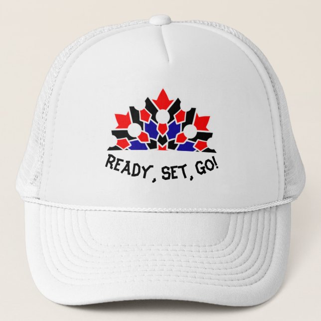 Ready, Set, Go Custom Trucker Hats (Front)