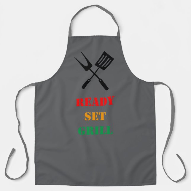 Ready, set, grill apron (Front)