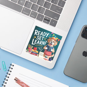 Ready Set Learn Cute Teacher Dog Back to School
