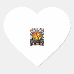 Ready Since Last Halloween Zombie Shopping Cart Gr Heart Sticker