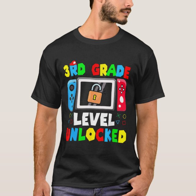 Ready To 3rd Grade Gamer First Day Of School Boy G T-Shirt (Front)