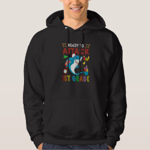 Ready To Attack 1st Grade Shark Sunglasses With Sc Hoodie