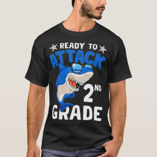 Ready To Attack 2nd Grade Boys Back To School (1)  T-Shirt