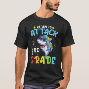 Ready To Attack 2nd Grade  Boys Kids Back To Schoo T-Shirt