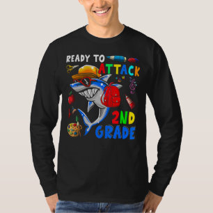 Ready To Attack 2nd Grade Shark Back To School 1 T-Shirt