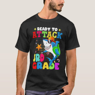 Ready To Attack 3rd Grade Shark Back To School T-Shirt