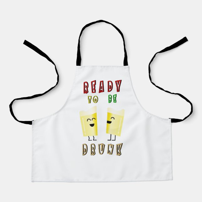 Ready To Be Drunk Wine International 4 August Beer Apron (Front)