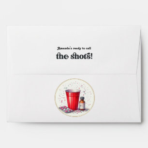 "Ready to call the shots!" Funny Nurse Graduation Envelope