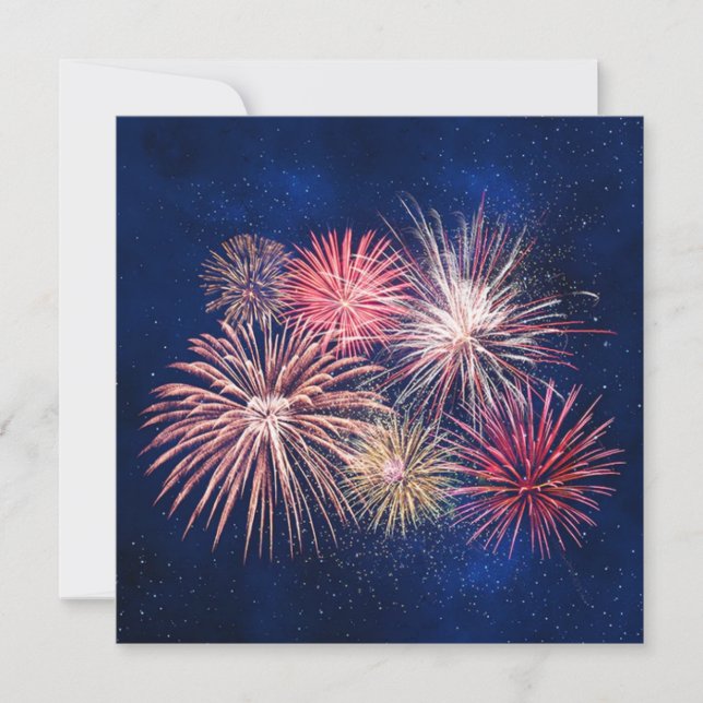 **READY TO CELEBRATE a *4th OF JULY PARTY* INVITE (Front)