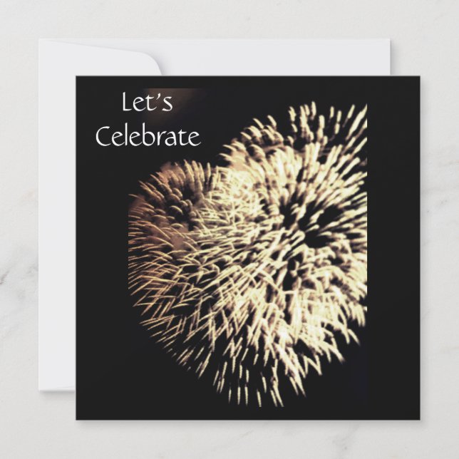 **READY TO CELEBRATE a *4th OF JULY PARTY* INVITE (Front)