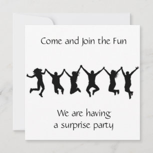 **READY TO CELEBRATE a **SURPRISE PARTY**  INVITE