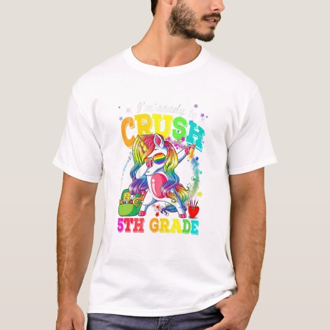 ready to crush 5th Grade T-Shirt (Front)