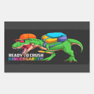 Ready to crush Kindergarten Dinosaur Sticker