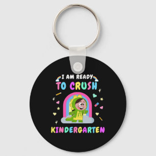 Ready To Crush Kindergarten Girl Dinosaur Ck To Sc Keychain