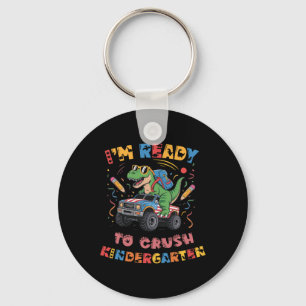 Ready To Crush Kindergarten Monster Truck Boys T-r Keychain