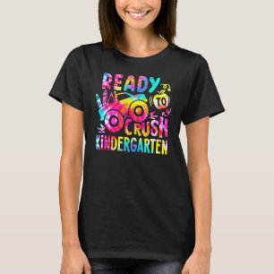 Ready To Crush Kindergarten Truck Boys Kids Back T T-Shirt