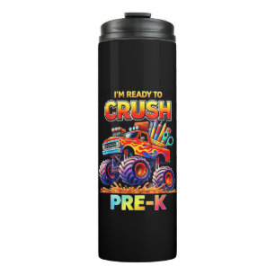 Ready to Crush Pre-K Monster Truck Back to School Thermal Tumbler
