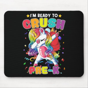 Ready To Crush Prek Dabbing Unicorn Back To School Mouse Pad