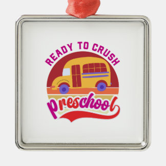 Ready To Crush Preschool Metal Ornament