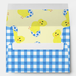 Ready To Hatch Chicky Boy Baby Shower Envelopes