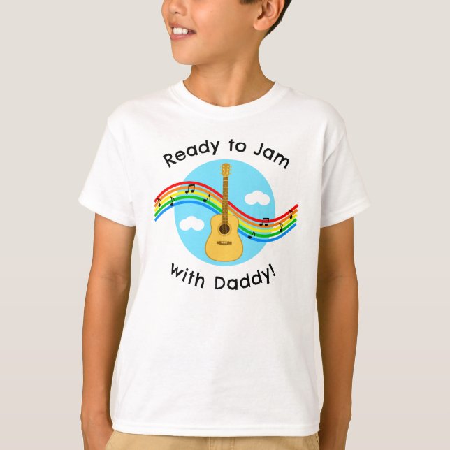Ready to Jam Acoustic Guitar Personalized Shirt (Front)