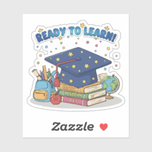 Ready to Learn Cute School Supplies Graduation