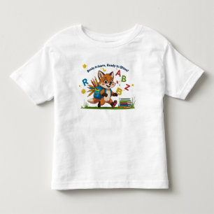 "Ready to Learn, Ready to Shine!" – Cute Kindergar Toddler T-shirt