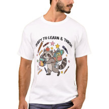 Ready To Learn & Thrive Cute Raccoon Back To Schoo