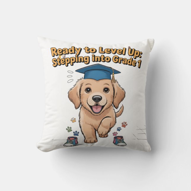 Ready to Level Kids Pillow (Front)
