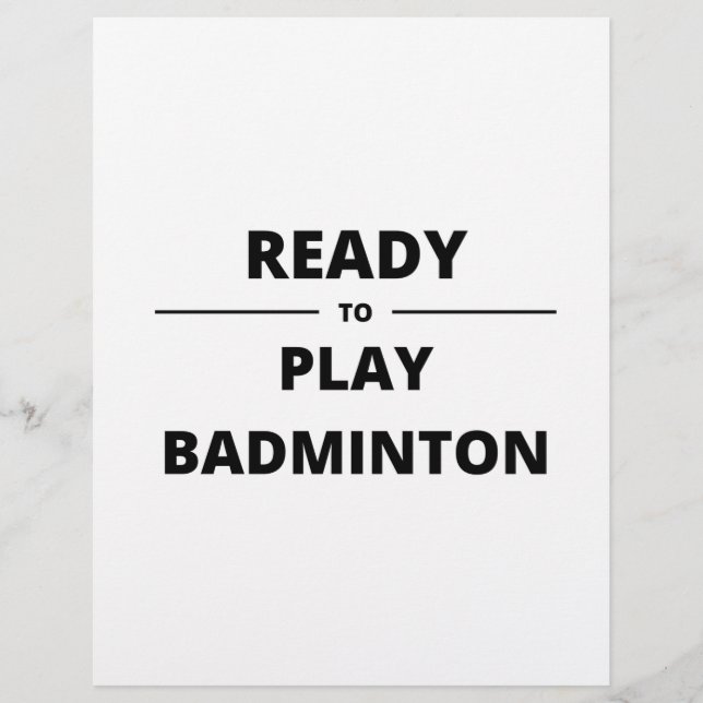 READY TO PLAY BADMINTON LETTERHEAD (Front)