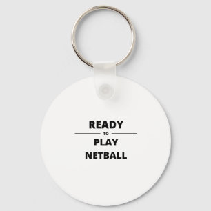 READY TO PLAY NETBALL KEYCHAIN