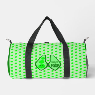 Ready to Poop New Baby Funny Green Pea Diaper Bag