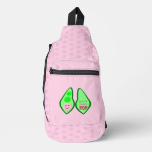 Ready to Pop Baby Girl Pink Pea Sling Bag