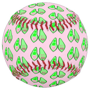 Ready to Pop Baby Girl Pink Pea Softball
