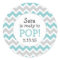 Ready to Pop Baby Shower Favour / teal chevron