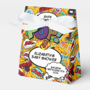 Ready to Pop Baby Shower Fun Comic Book Favor Box