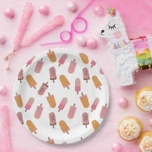 Ready to Pop Baby Shower Popsicles Cute Paper Plate