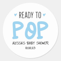 Ready To Pop Blue Stickers